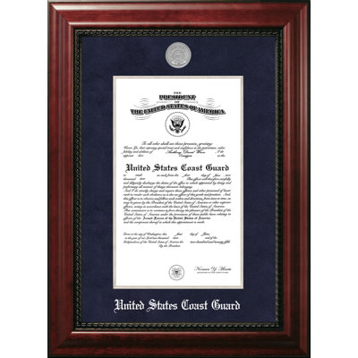 Coast Guard Certificate Executive Picture Frame