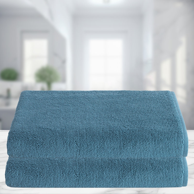 LERINS Turkish Cotton Bath Sheet, Blue