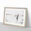 Gymnastics on the Beach in Abstract - Picture Frame Graphic Art Print on MDF-55737976-55737977