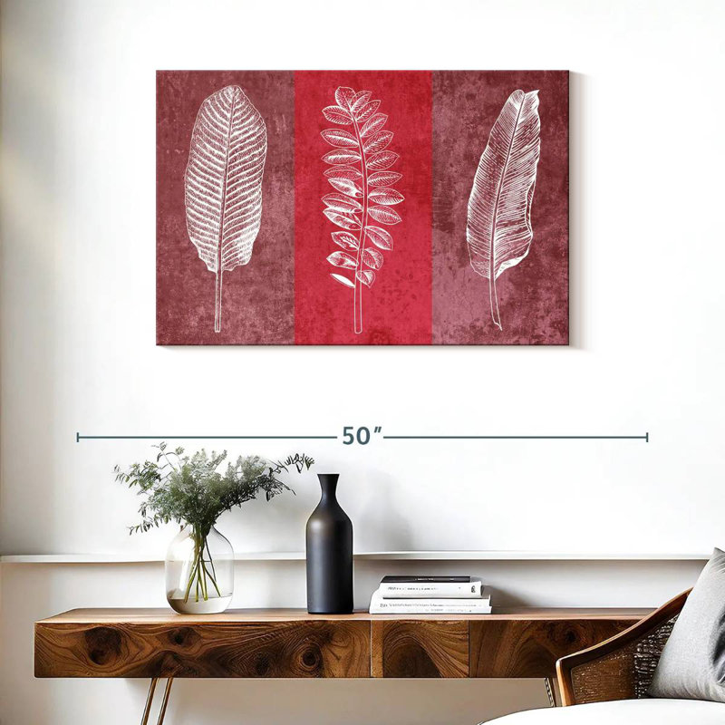 Harnek Leaf Imprints, 24" H x 36" W