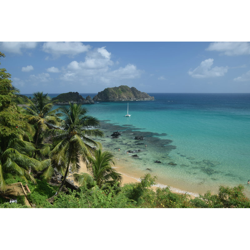 Crystalline Sea Beach by Elder - Wrapped Canvas Print, 30cm H x 46cm W