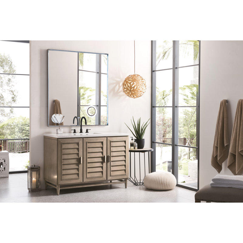 Portland 48'' W Single Vanity, Eternal Jasmine Pearl, 48"