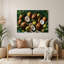 Fruit, noix de coco, art mural en métal brun-404430790