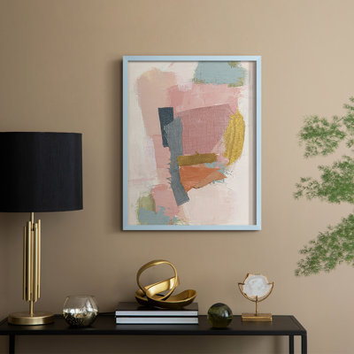 Touch of Orange II, reproduction encadrée - bois massif