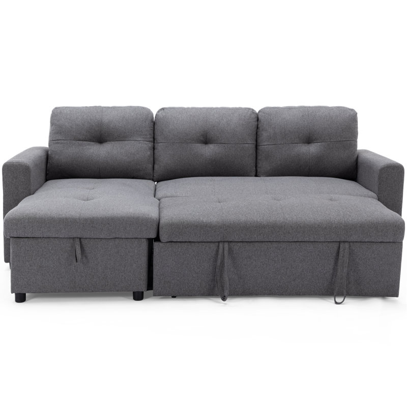 Kylissa 3 Seater Sofa Bed, Grey
