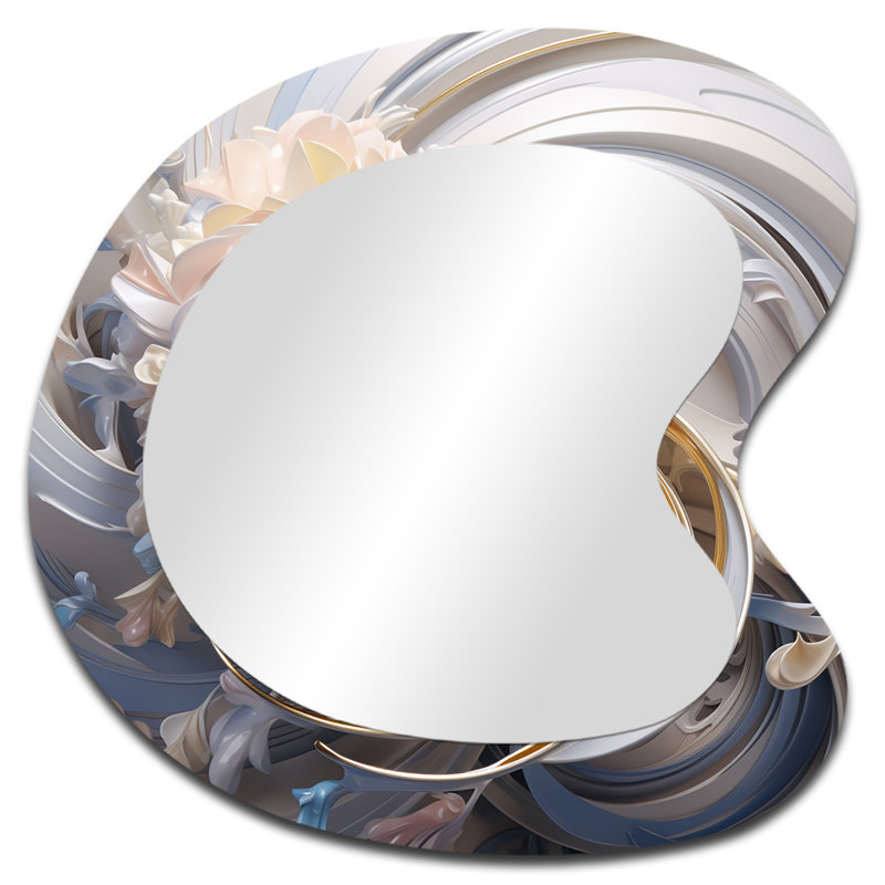 Miroir mural asymétrique Florana, 27 po x 27 po