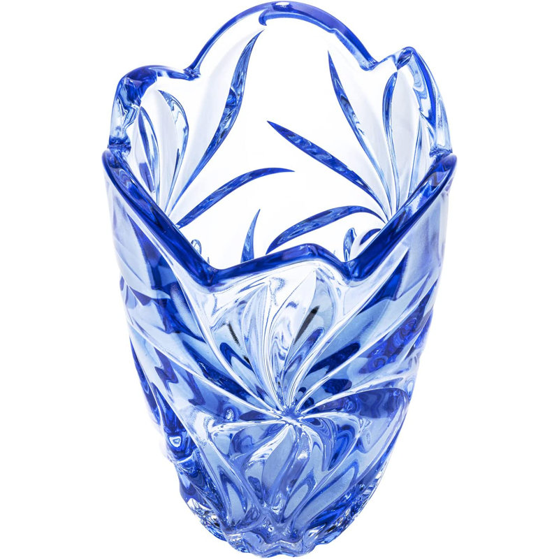 Urnes en cristal sans plomb Bohemia, Bleu