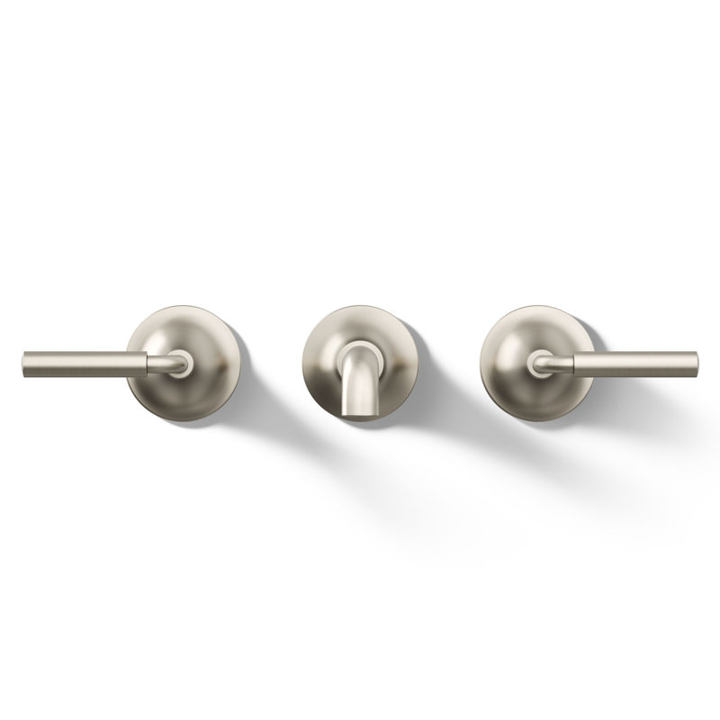 Tone Wall-Mount Bathroom Sink Faucet Trim, Vibrant Brushed Nickel