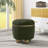 Round storage stool with cushioned seat