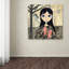 Berkley «Big Eyed Girl Broken Heart», reproduction sur toile tendue-21179849