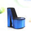 Boîte à bijoux 9 po avec rangement caché, conception de chaussures à talons hauts, velours bleu-1616860565
