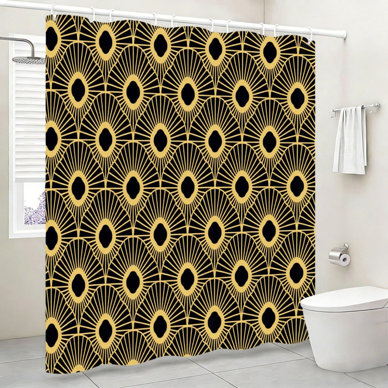 Rideau de douche Art Deco Peacock Eye