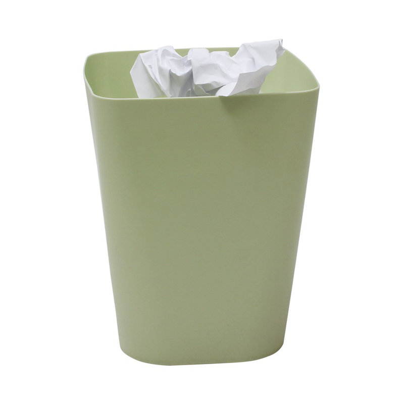 Plastic Open Waste Bin - 41.64L, Green