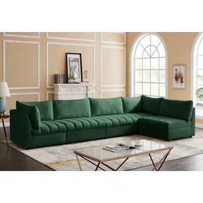 Hallelujah Velvet L-Shaped Sectional Reversible