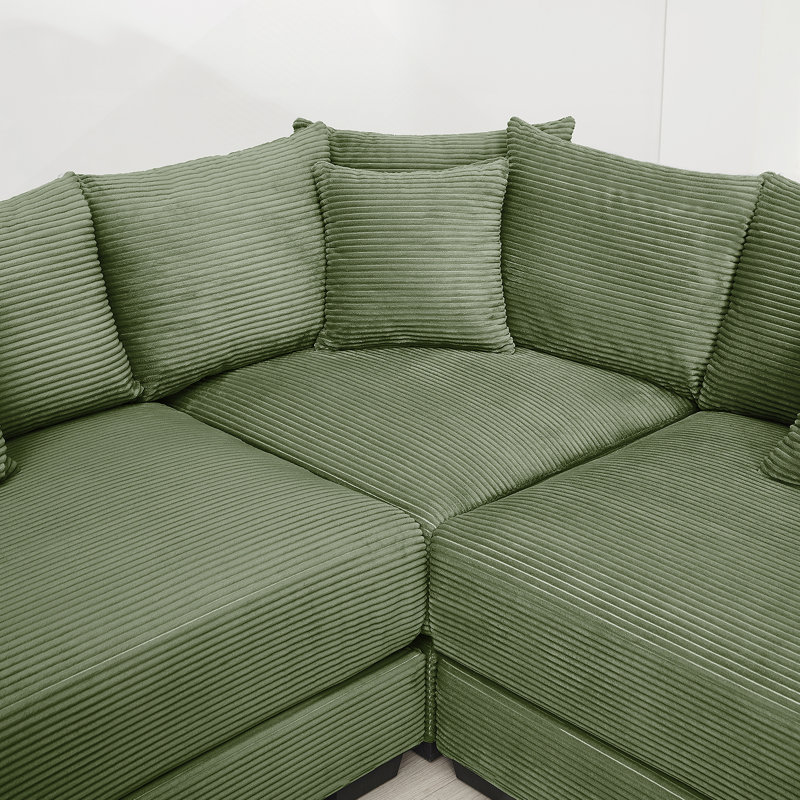 Canapé modulaire surdimensionné Cloud, Green
