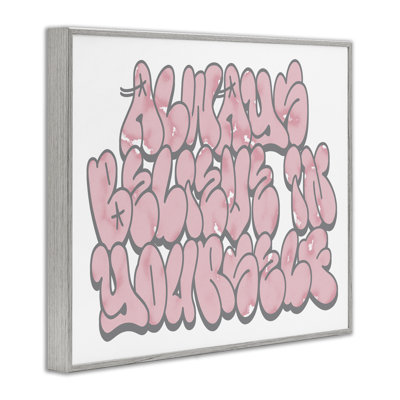 «Believe in Yourself Graffiti», estampe numérique, conception de Marcus Prime