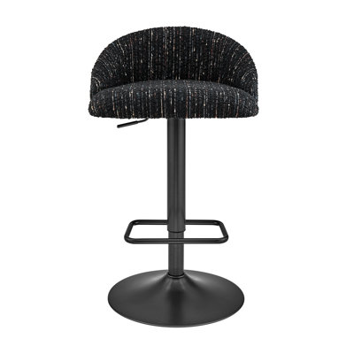 Felomina Fabric Gaslift Swivel Bar Stool