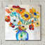 «Happiness B» par St. Hilaire Elizabeth, art mural en verre acrylique, 36 po x 36 po-1005429787