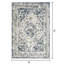 Tapis oriental bleu en polypropylène tissé à la machine Aldonna-478857627