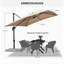 274cm X 335cm Rectangular Cantilever Parasol-1391648572