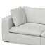 Maud Modular Sofa and Ottoman Set 125-inch-wide L-Shaped Sofa and Matching 36-inch-wide Table Ottoman for Living Room