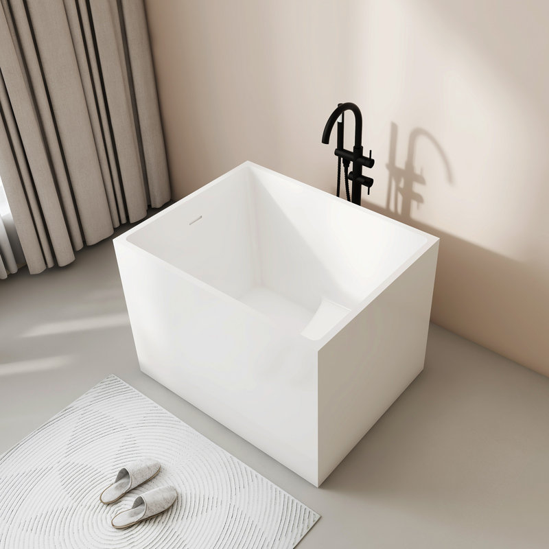 Baignoire autoportante en acrylique avec siège HIGEINE