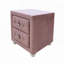 Table de chevet Montreux en tissu rose