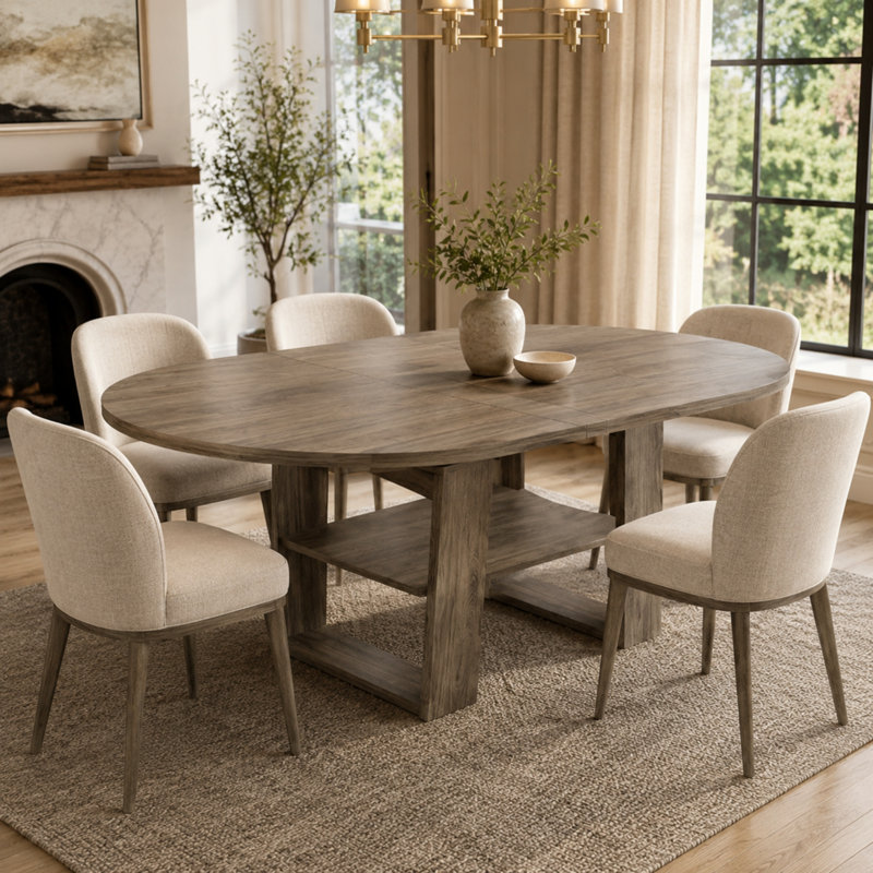 Vonnie Extendable Dining Table, Gris