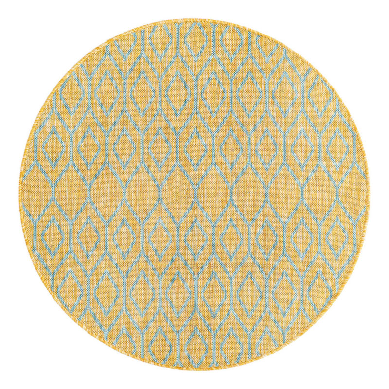 Tapis intérieur / extérieur Jill Zarin Turks and Caicos, Rond 3 pi 1 po