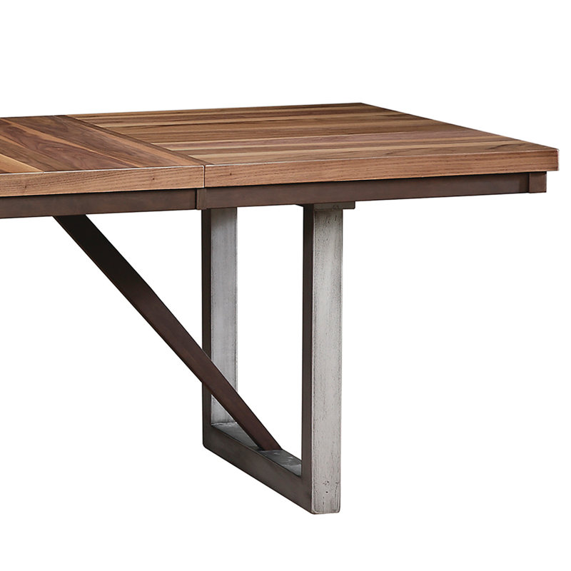 Ensemble de salle à manger extensible 7 pièces Steadman, Beige, Vert forêt, Vert