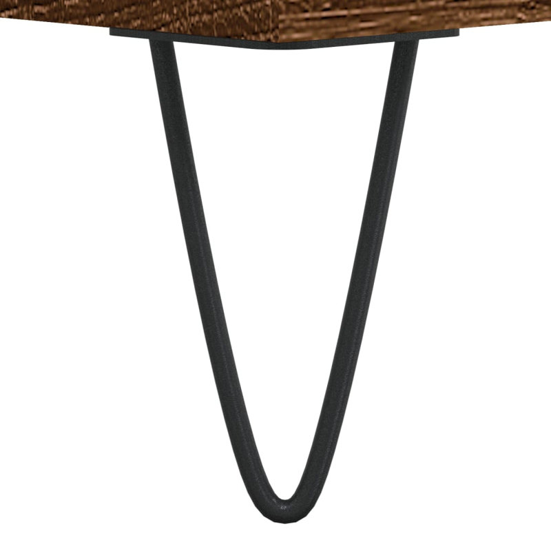 Caihe Coffee Table with Storage, Brown Oak