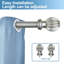 Tringle à rideaux simple réglable Claymore-844320043-844320049