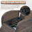 Esquer 59" Outdoor Wicker Poolside Reclining Swivel Chaise Lounge With Adjustable Recliner And Cushions-1888479810-1888479809