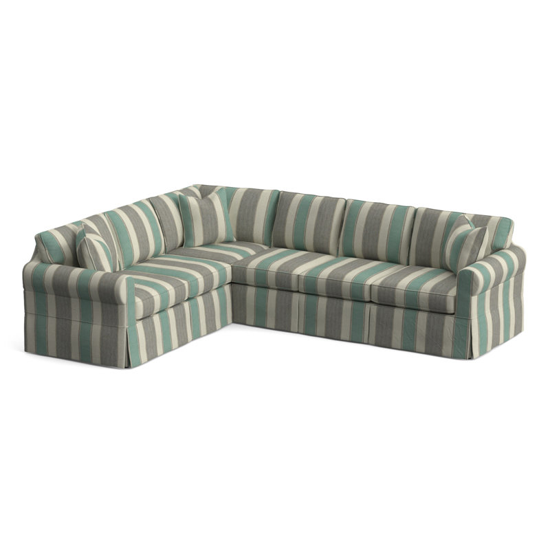 Bedford 117" Wide Corner Sectional, Left Hand Facing, Black Buffalo Check; 0120-81