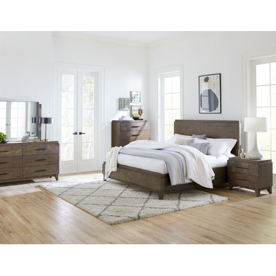 Huascar Solid Wood Piece Bedroom Set