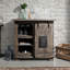 Railway Floor Wine Bottle Rack in Grau
