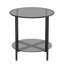 Kiyrah Glass Top End Table