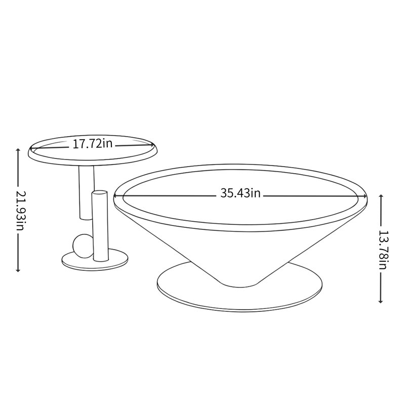 Table basse créative de style français French