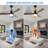52'' Six Speeds LED Ceiling Fan With Remote