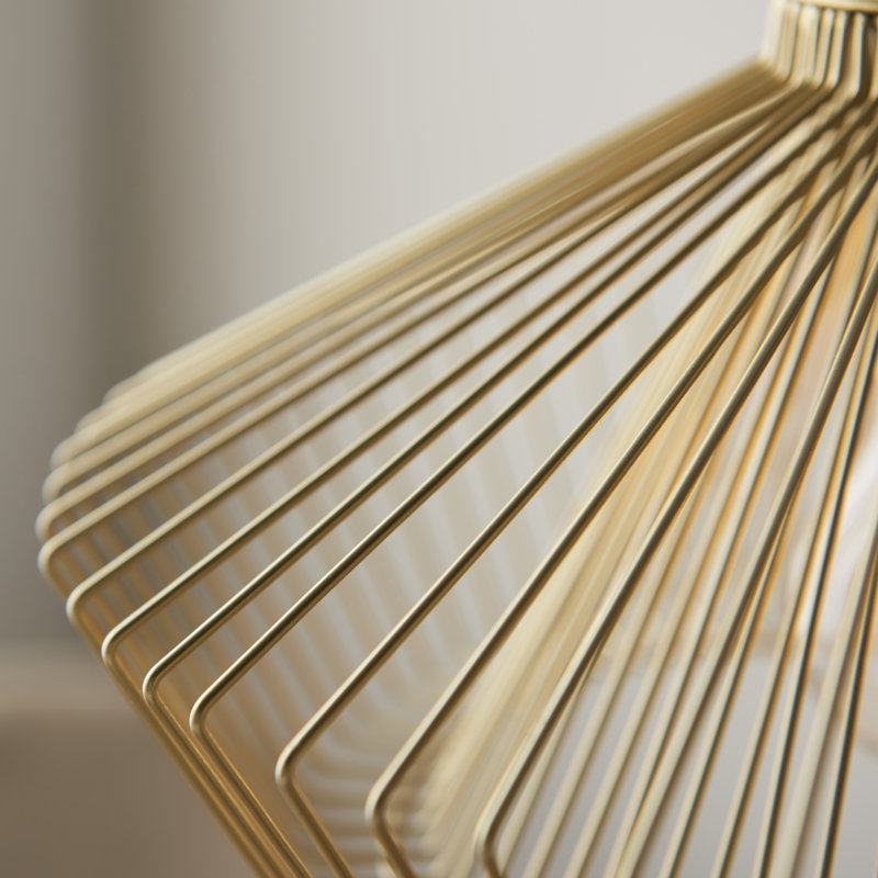 Jeff 1 - Light Gold Unique/Statement Pendant