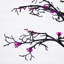 Arbre de Noël artificiel pré-éclairé avec 24 lumières DEL mauves-863714722