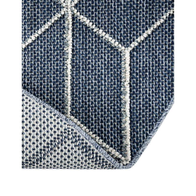 Tapis d'extérieur à treillis, Rond 5 pi 3 po