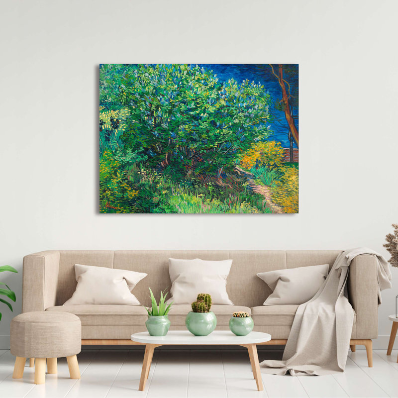 Wrapped Canvas Print: Vincent van Gogh, Lilacs, 70cm H x 100cm W