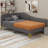 Upholstered Daybed With Headboard And Armrest-1483210684