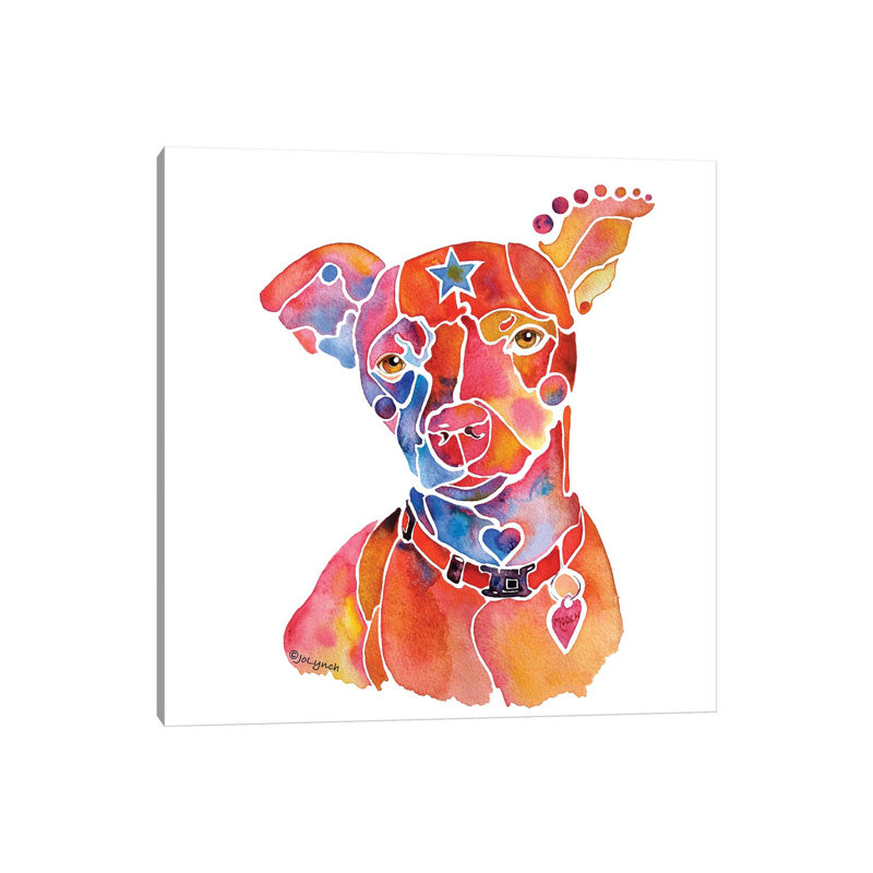 Rescue Dog Mooch by Jo Lynch - Wrapped Canvas Gallery-Wrapped Canvas Giclée, 45.72 cm H x 45.72 cm W