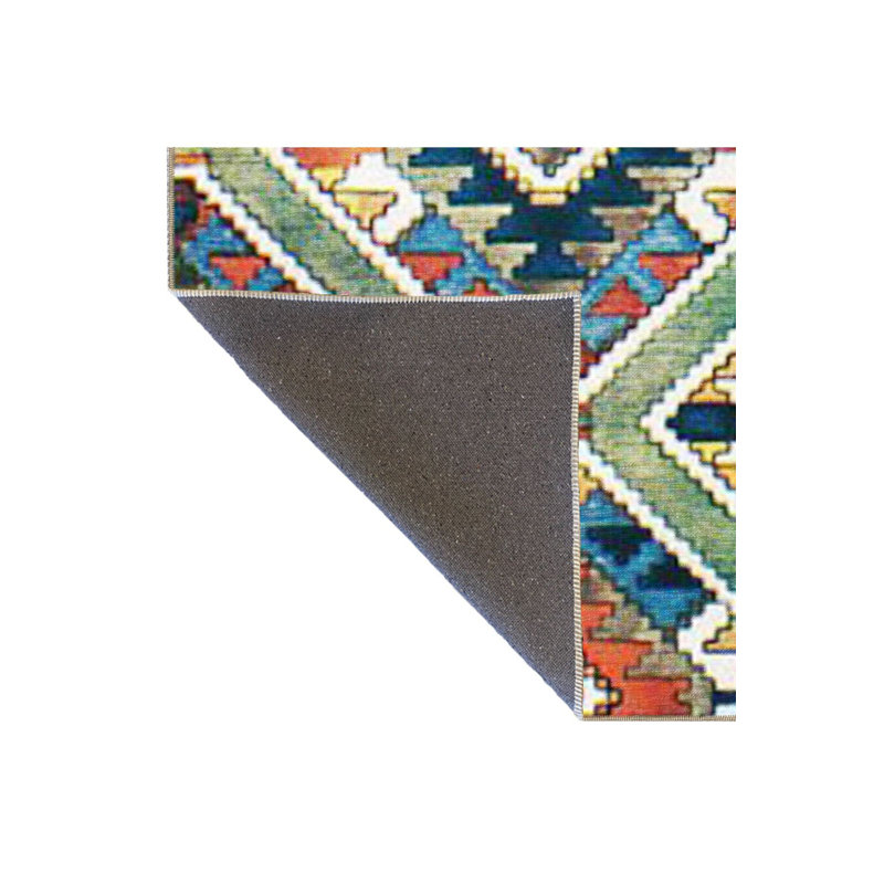 Multi Color Geometric Pattern Modern Decorative Machine Washable Area Rug, Rectangle 3'11" x 5'11"