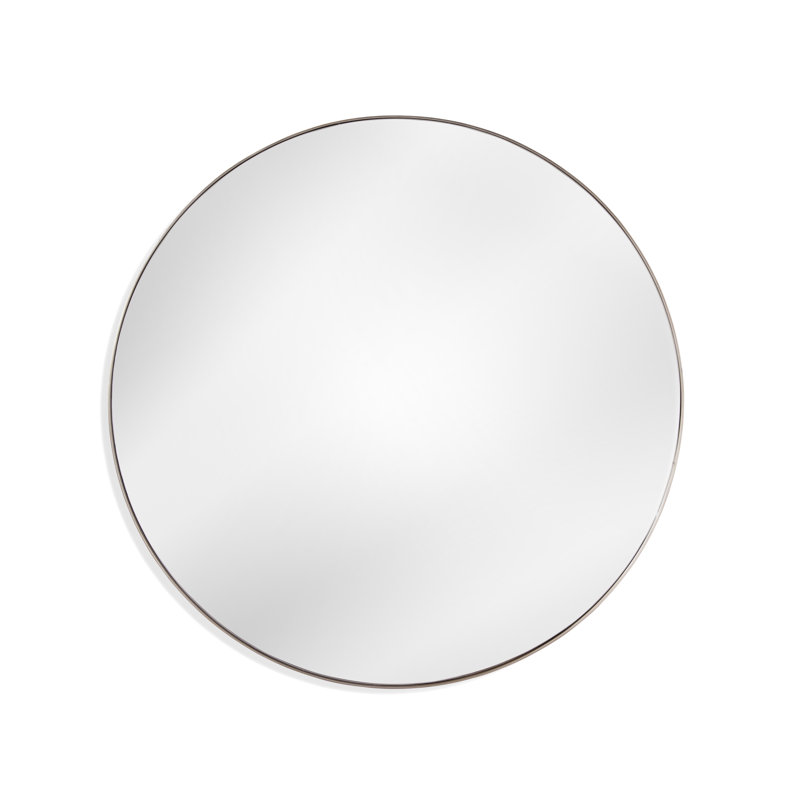 Miroir d'appoint Nieves, Noir, 60 po x 60 po