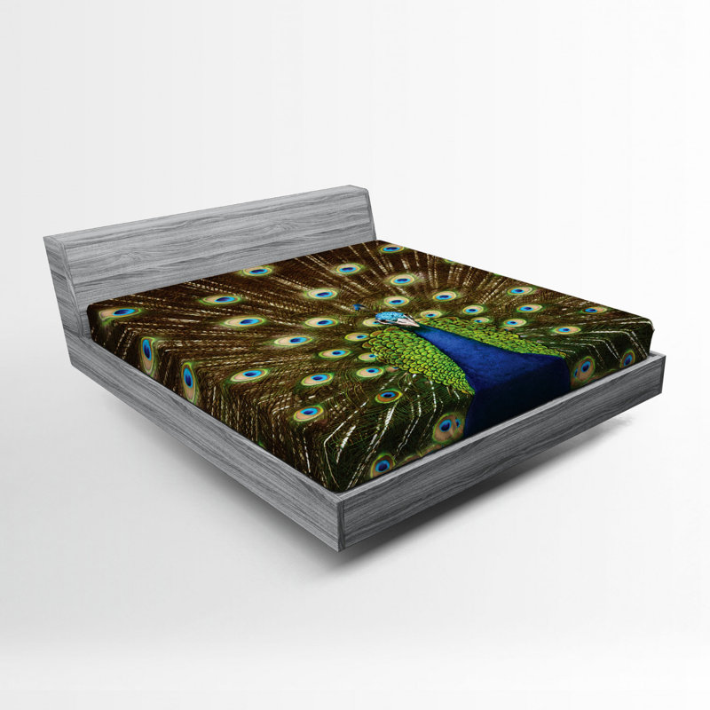 Microfiber Patterned Fitted Sheet, Full/Double Fitted Sheet