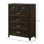 Commode 5 tiroirs Merlot