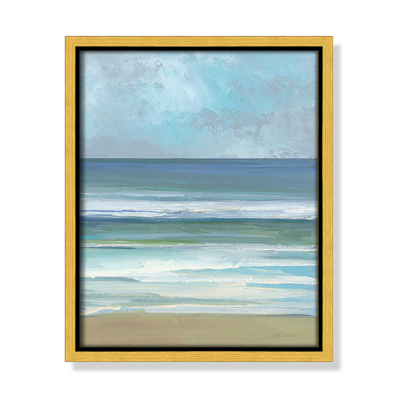 «Gentle Waves II» par Sally Swatland, 9.5' W x 11.5' H, Flotteur doré